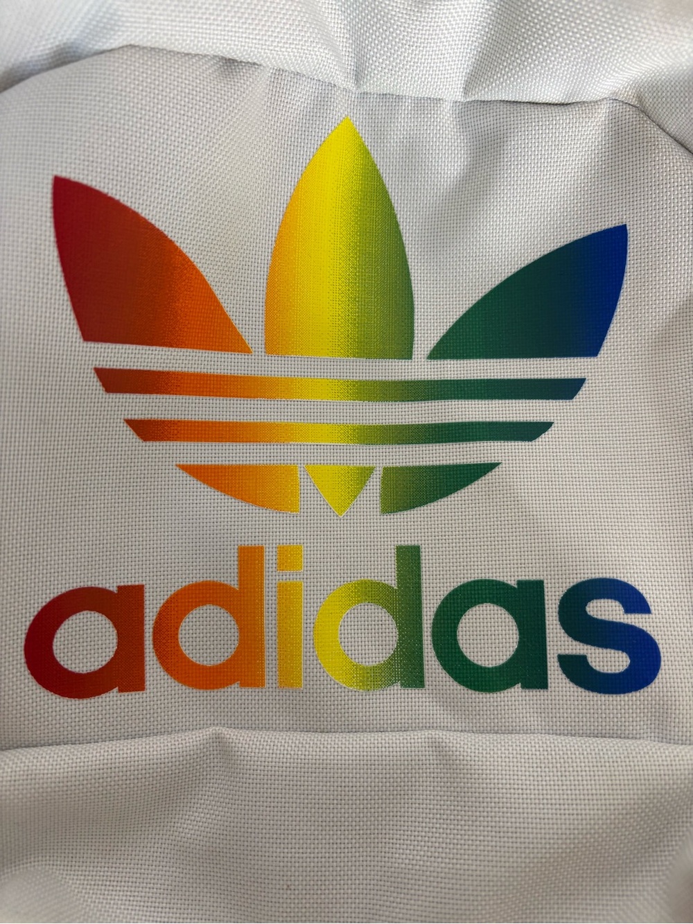 adidas White Small Backpack with Black Trim - Picture 6 of 6